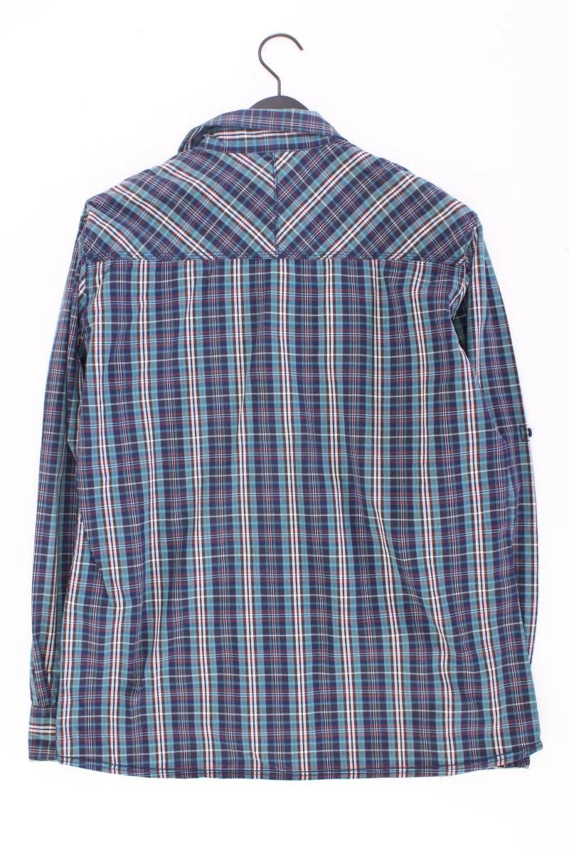 Blend Karohemd für Herren Gr. XL kariert Langarm blau aus Baumwolle