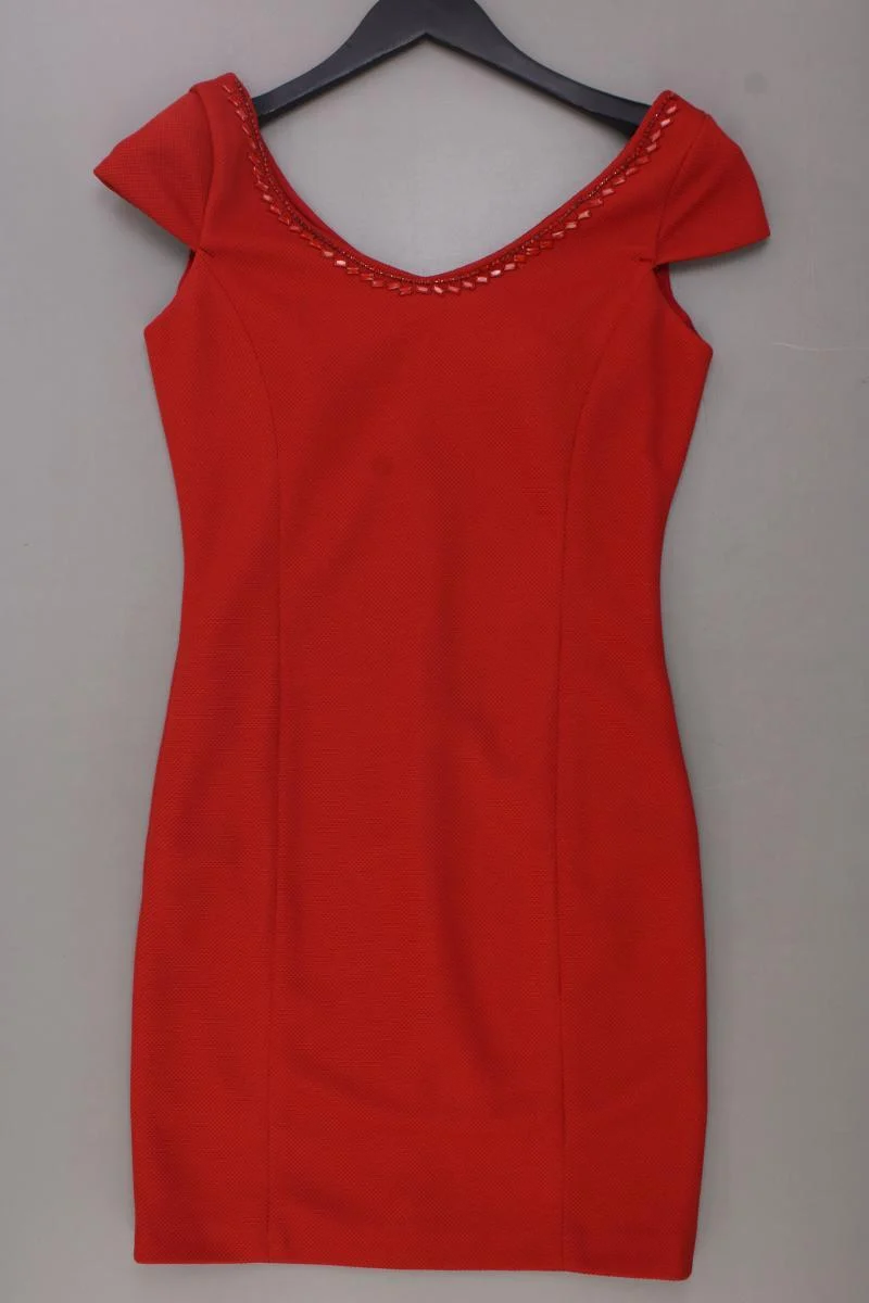 Lucy Etuikleid Gr. S neuwertig Kurzarm orange aus Polyester