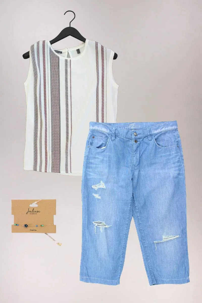 Second Hand Outfit Größe S mit Esprit Ärmellose Bluse in Gr. S und Armband