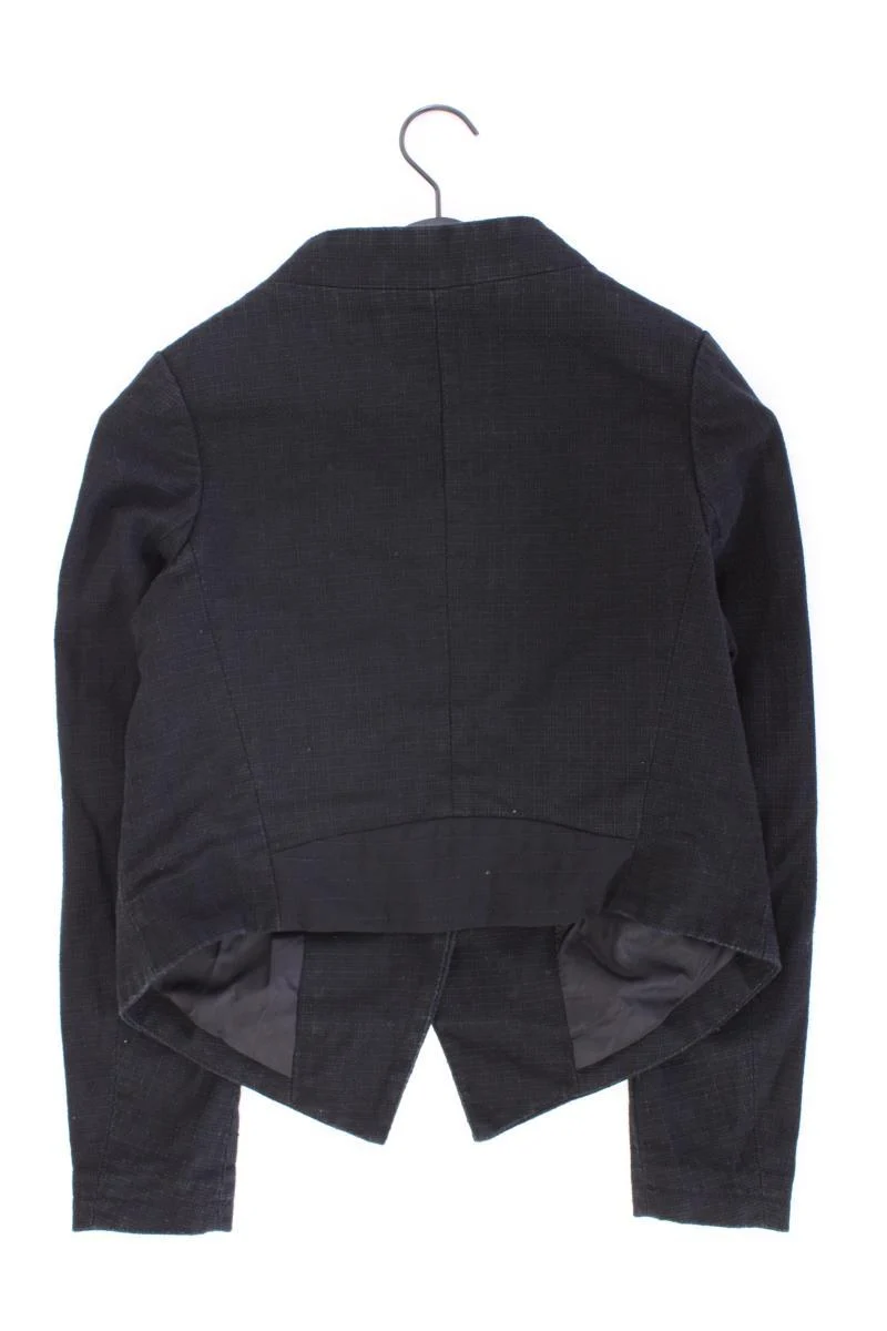 QS by s.Oliver Übergangsjacke Gr. 40 schwarz aus Baumwolle