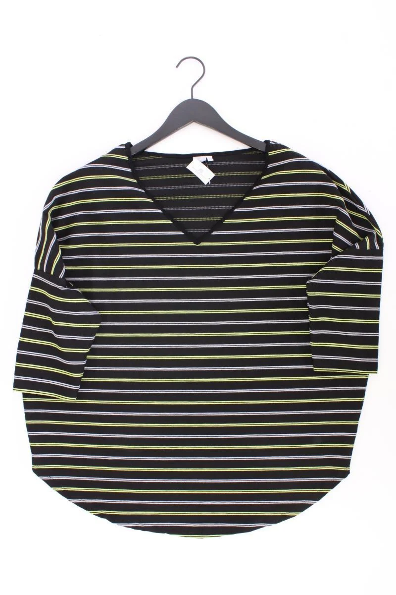 Liberty Ringelshirt Gr. XL gestreift 3/4 Ärmel schwarz aus Viskose