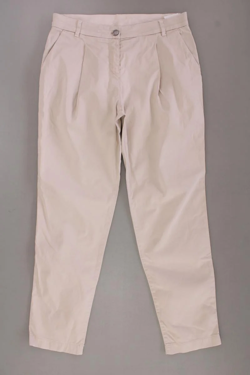 Marc Cain Chinohose Gr. 38 creme aus Baumwolle