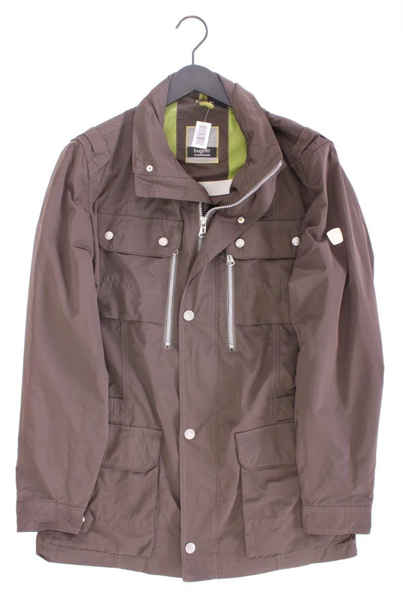 Bugatti Lange Jacke für Herren Gr. 50 braun aus Polyester
