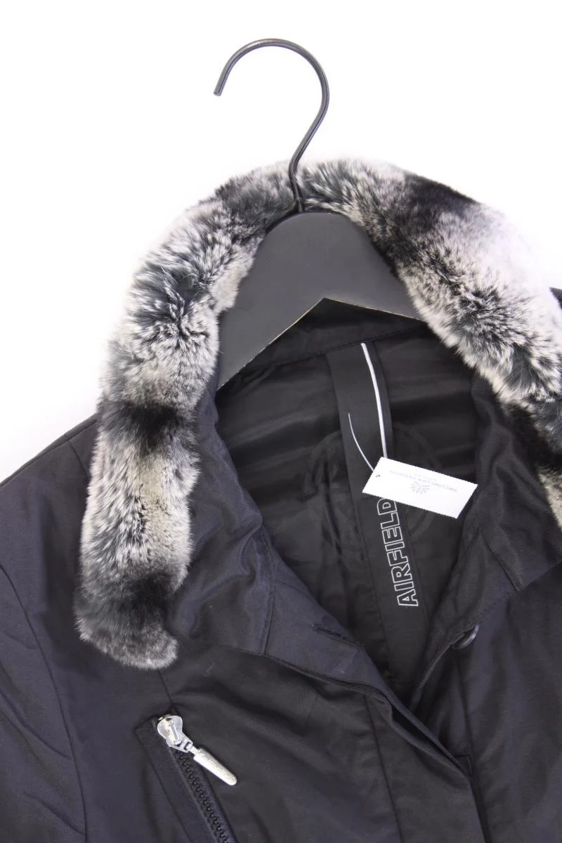 Airfield Übergangsjacke Gr. 36 schwarz aus Baumwolle