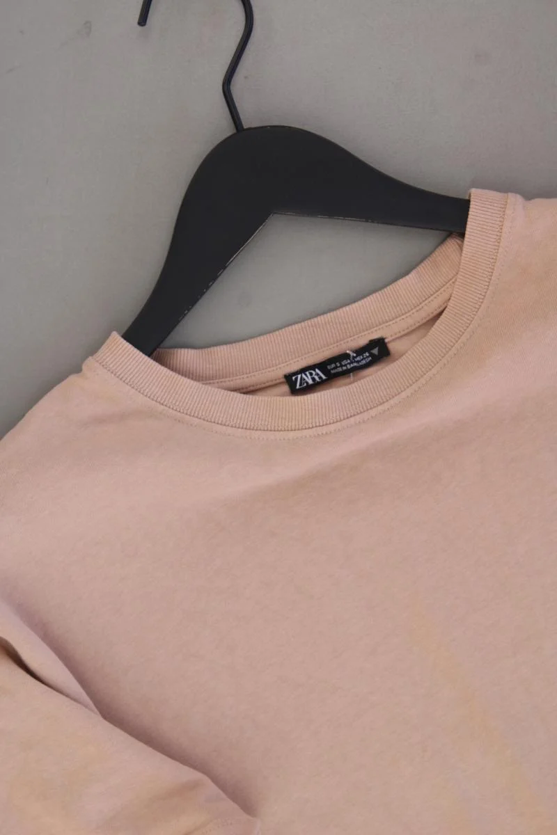 Zara T-Shirt Gr. S Kurzarm creme