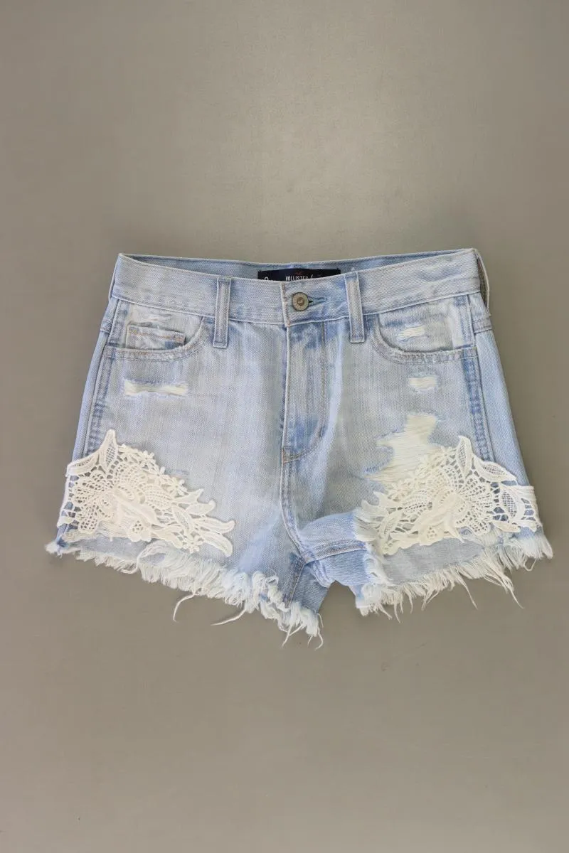 Hollister Jeansshorts Gr. W24 blau aus Baumwolle