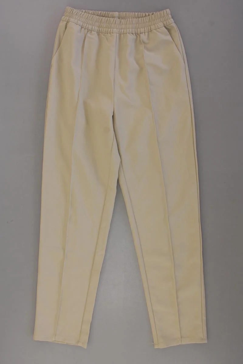 NA-KD Elastic Waist Seamline Pants Hose Gr. 34 neuwertig creme aus Polyester