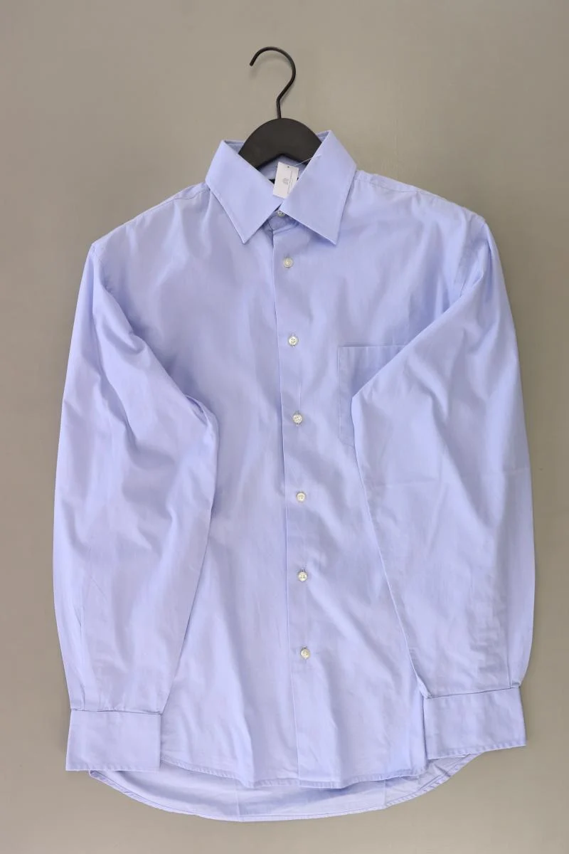 Lawrence Grey Langarmhemd für Herren Gr. Hemdgröße 38 blau aus Baumwolle
