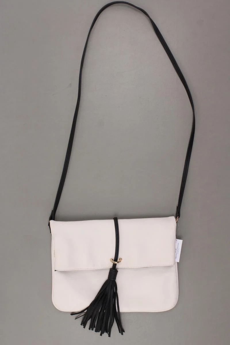 H&M Umhängetasche creme aus Kunstleder