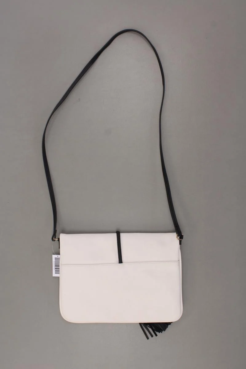 H&M Umhängetasche creme aus Kunstleder