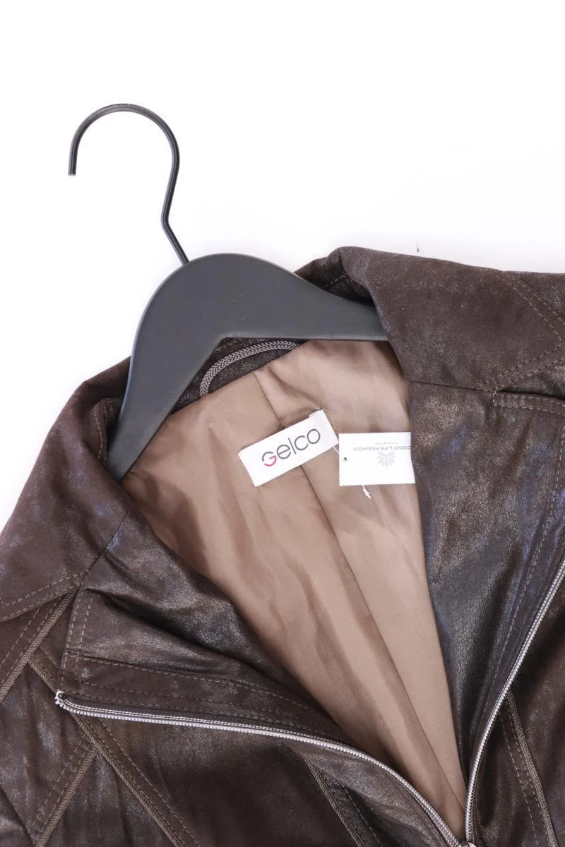 Gelco Lange Jacke Gr. 44 braun aus Polyester