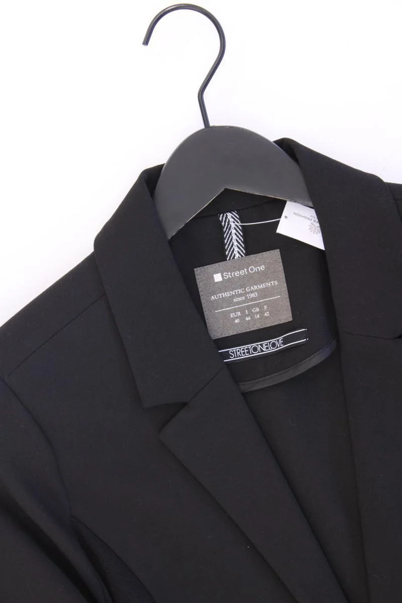 Street One Classic Blazer Gr. 40 neuwertig schwarz aus Polyester