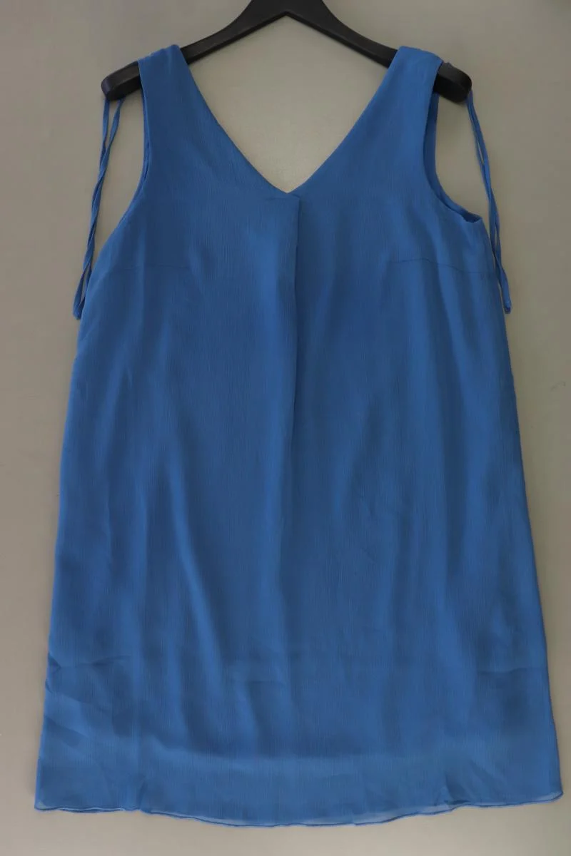 Tom Tailor Midikleid Gr. 40 Ärmellos blau aus Polyester
