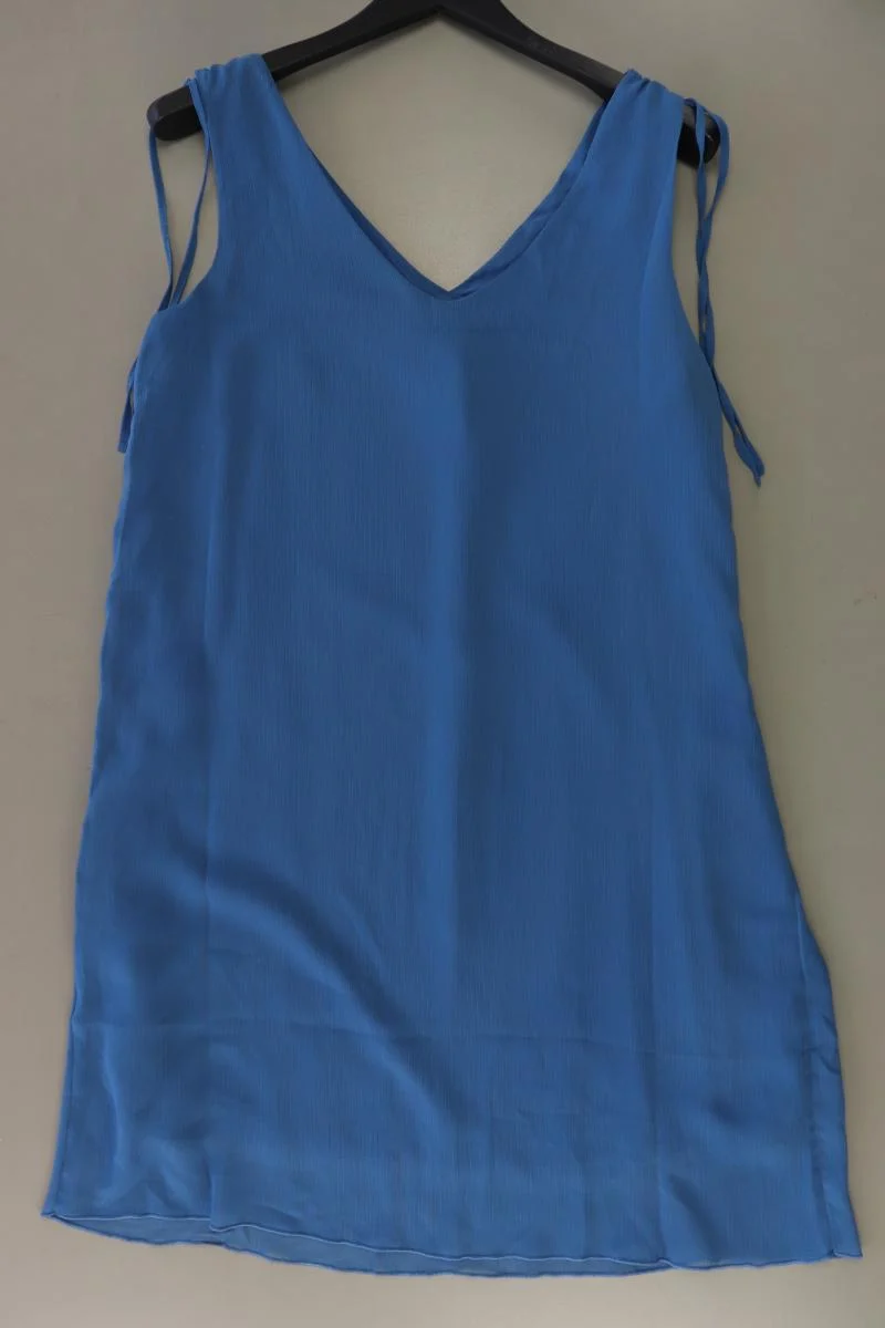 Tom Tailor Midikleid Gr. 40 Ärmellos blau aus Polyester