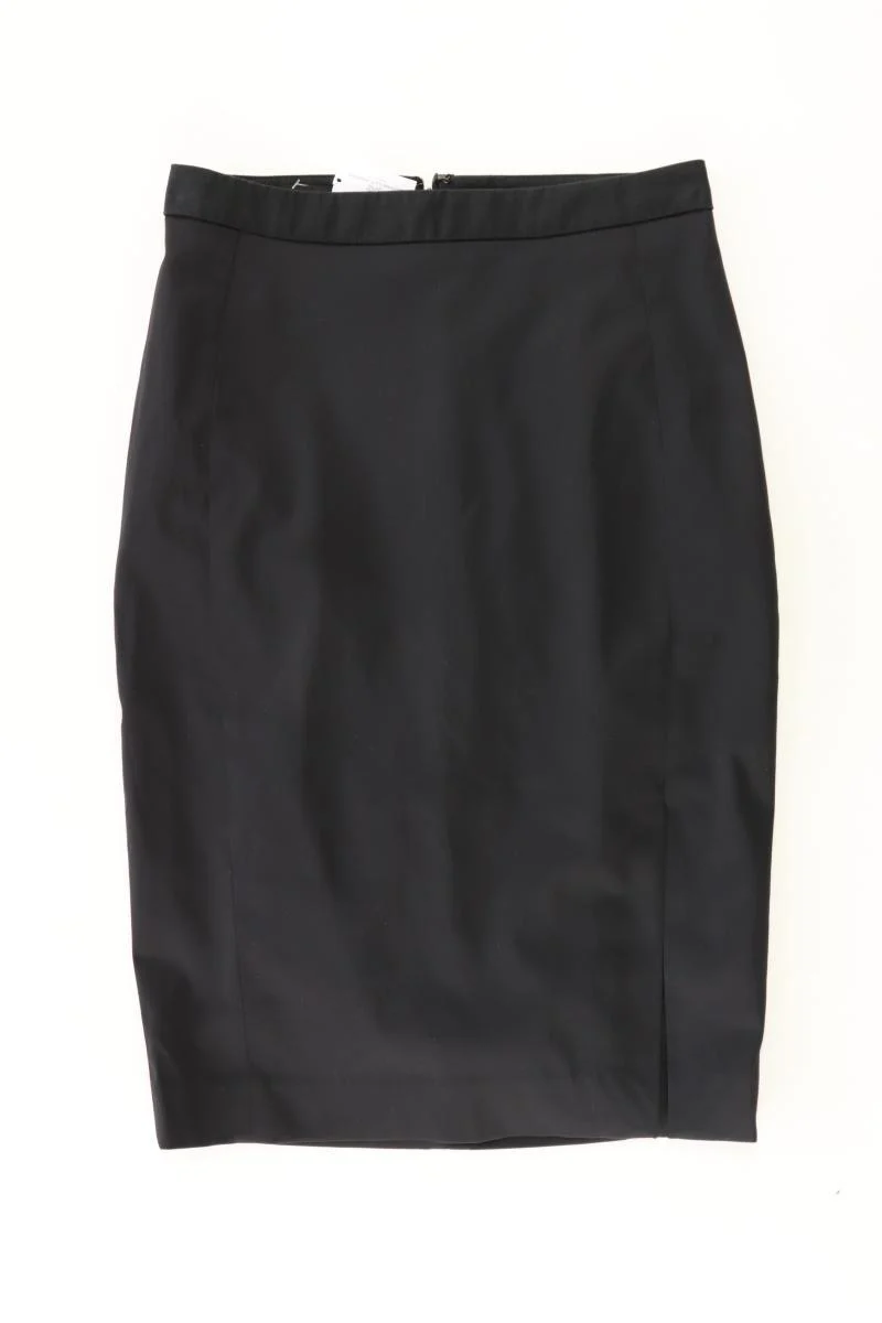 Mango Bleistiftrock Gr. 36 schwarz aus Baumwolle