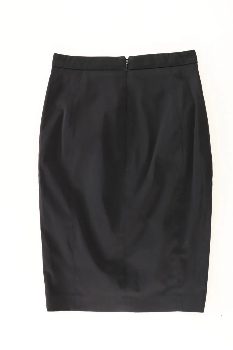 Mango Bleistiftrock Gr. 36 schwarz aus Baumwolle