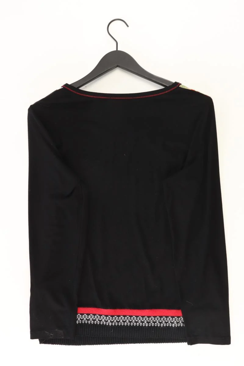 VICCIO Longsleeve-Shirt Gr. 46 Langarm schwarz aus Viskose