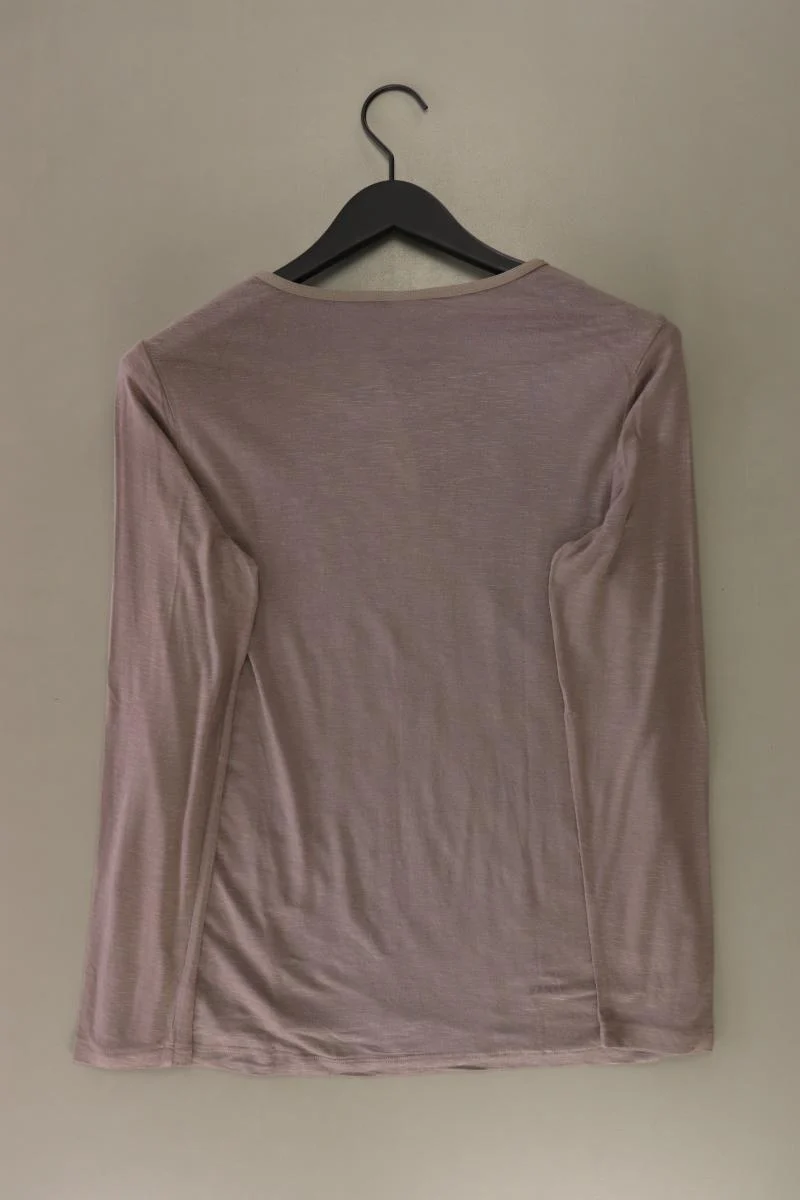 BARBARA LEBEK Longsleeve-Shirt Gr. 42 Langarm mit Pailletten braun