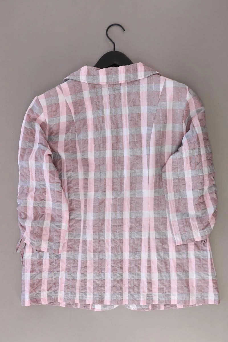 Mona Longblazer Gr. 42 kariert rosa aus Baumwolle