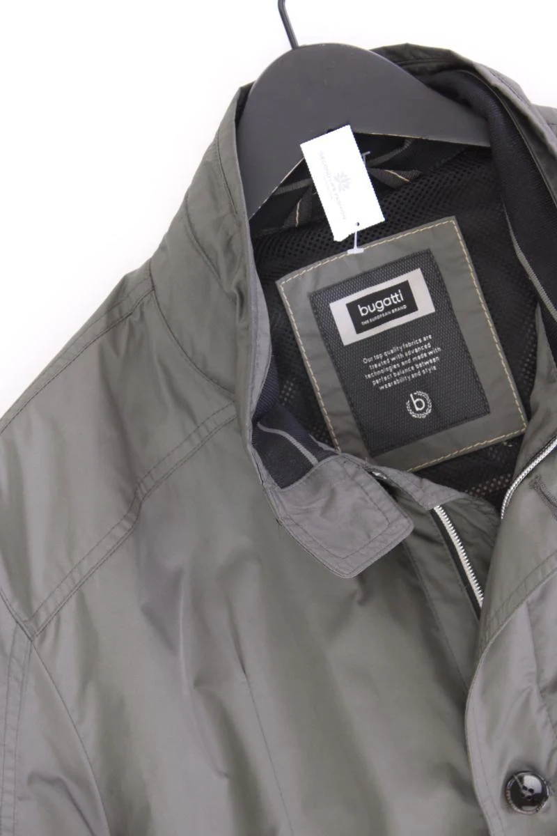 Bugatti Lange Jacke für Herren Gr. 56 grau aus Polyester