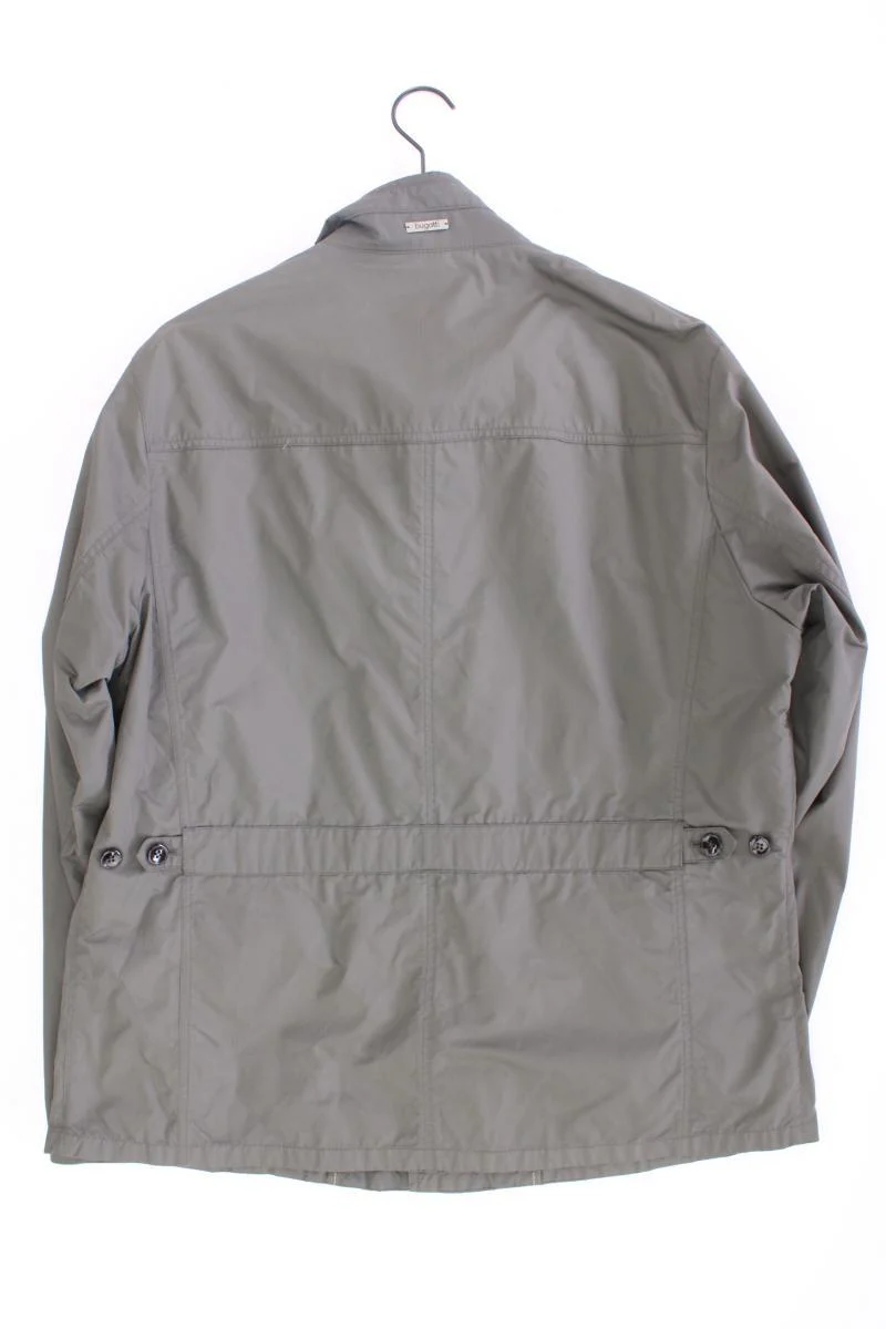 Bugatti Lange Jacke für Herren Gr. 56 grau aus Polyester
