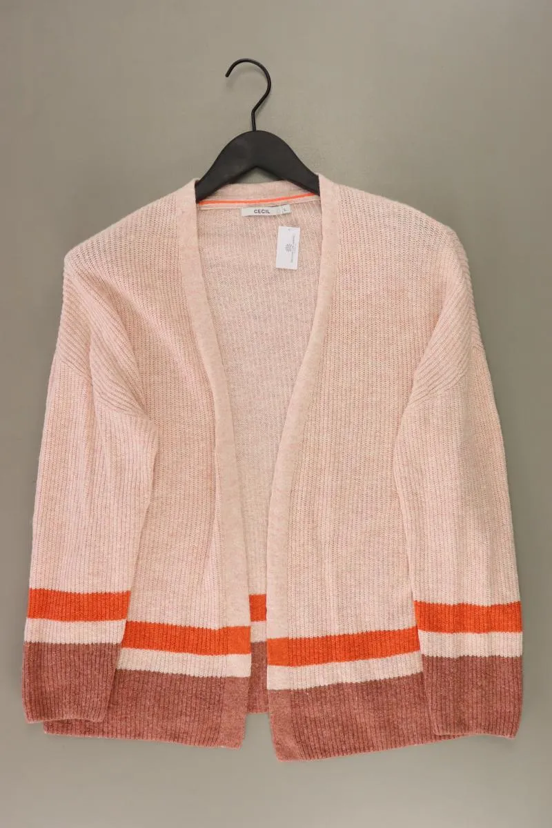 Cecil Strickjacke Gr. L Langarm rosa aus Viskose