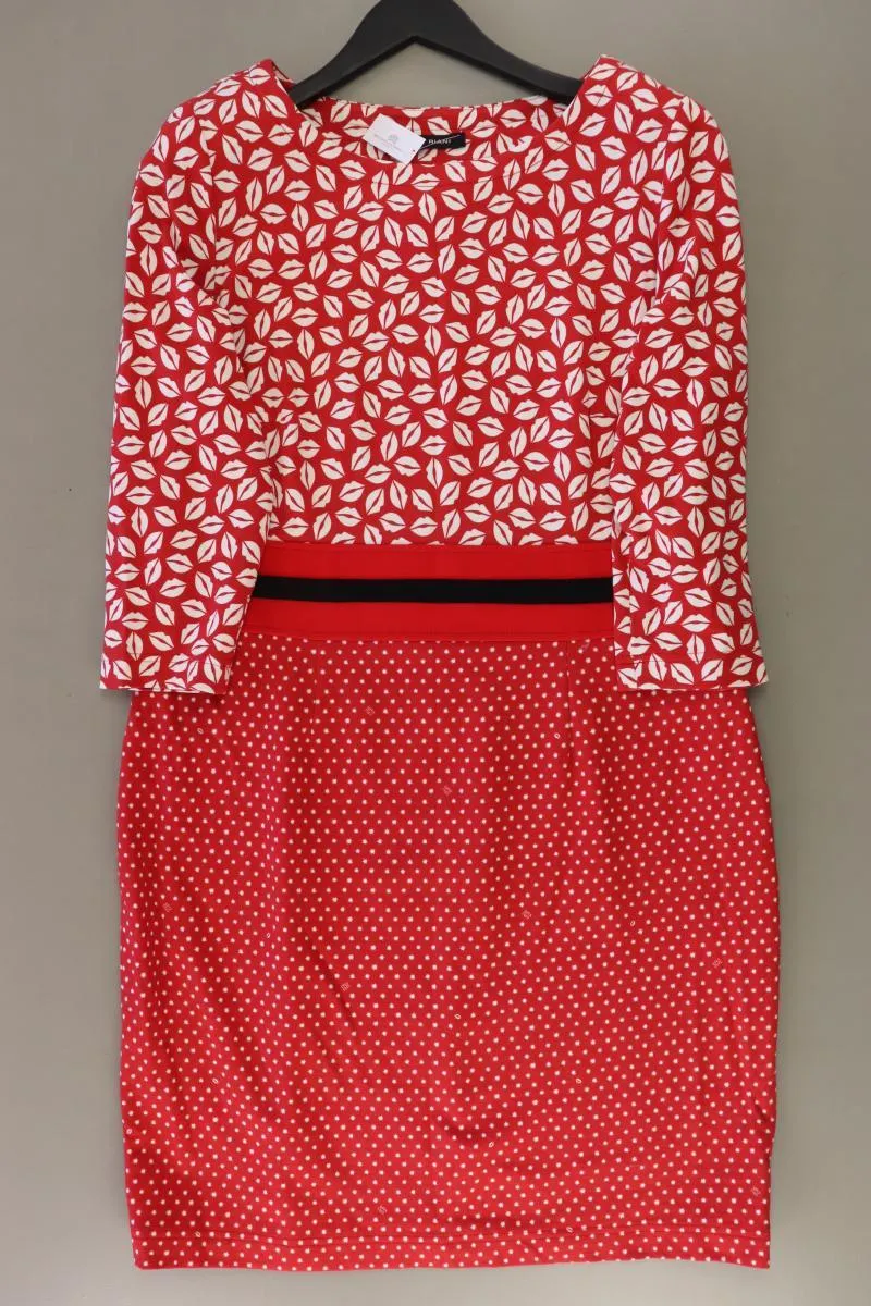 Riani Midikleid Gr. 44 3/4 Ärmel rot aus Viskose