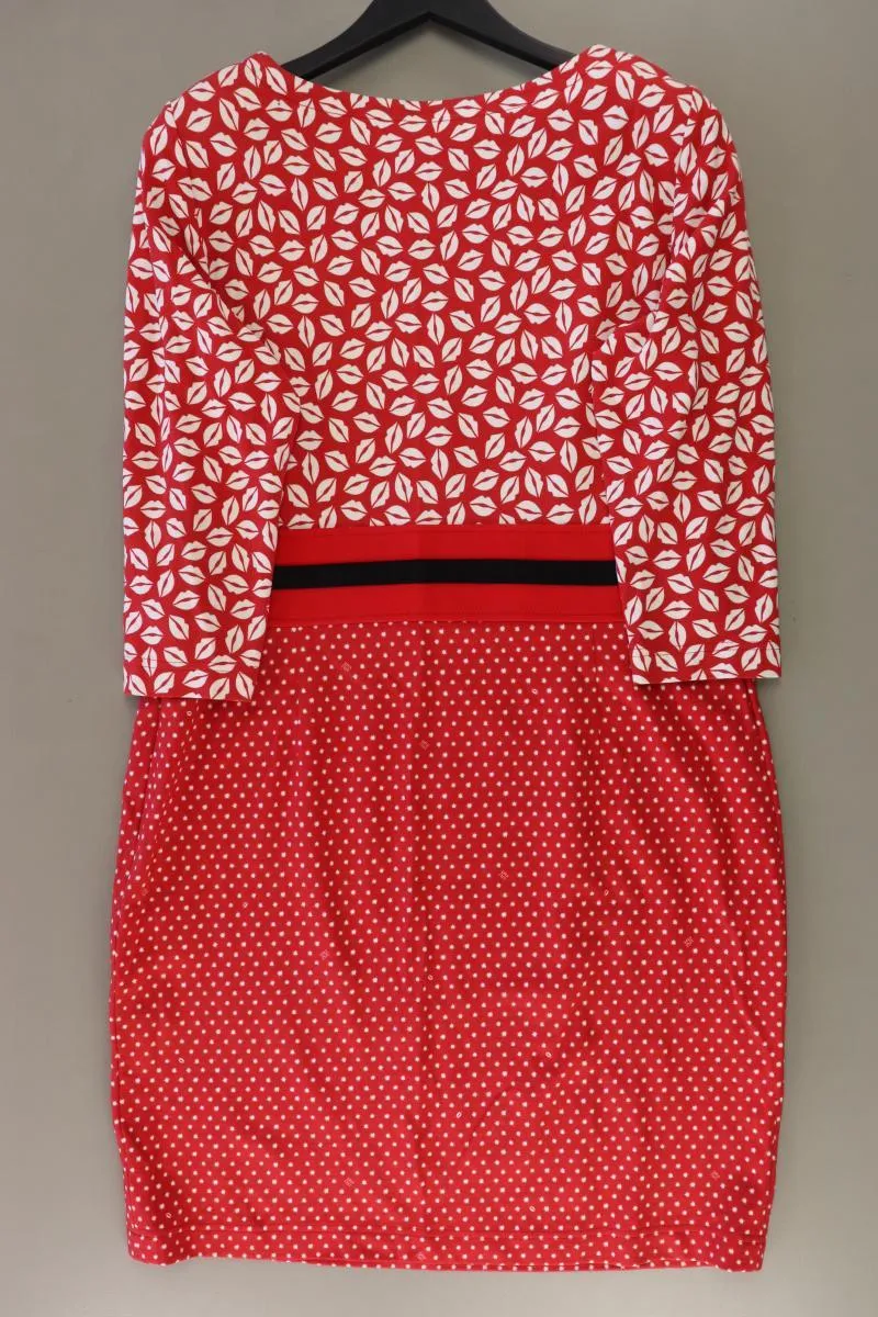 Riani Midikleid Gr. 44 3/4 Ärmel rot aus Viskose