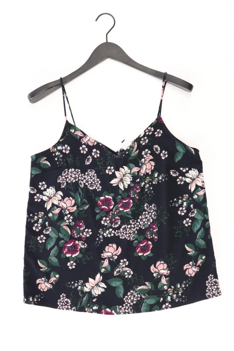 Vero Moda Spaghetti-Top Gr. M mit Blumenmuster schwarz aus Polyester