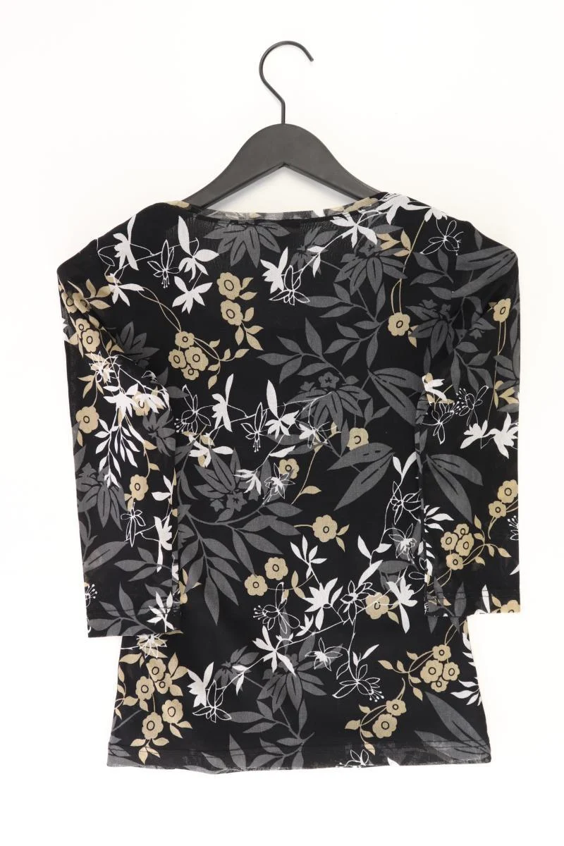 Taifun Printshirt Gr. 38 3/4 Ärmel schwarz aus Polyester
