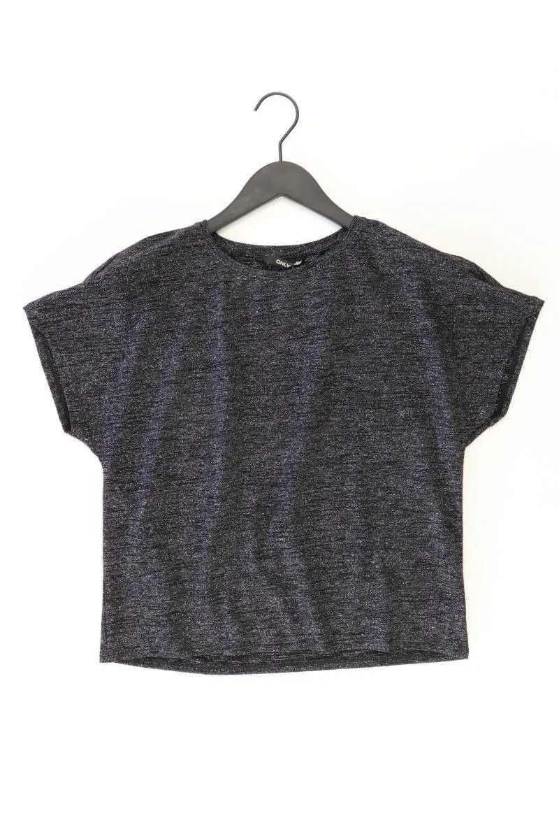 Only T-Shirt Gr. S Kurzarm mit Glitzer schwarz aus Viskose