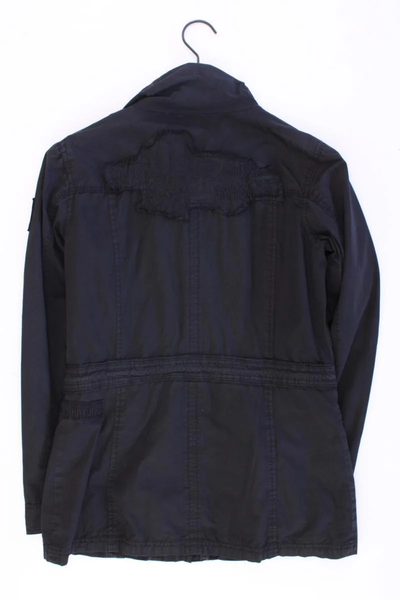Soccx Lange Jacke Gr. 36 schwarz aus Baumwolle