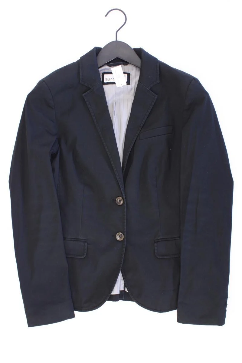 Esprit Regular Blazer Gr. 38 schwarz aus Baumwolle