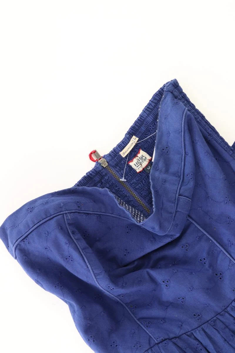 Hilfiger Denim Bandeaukleid Gr. M Ärmellos blau aus Baumwolle