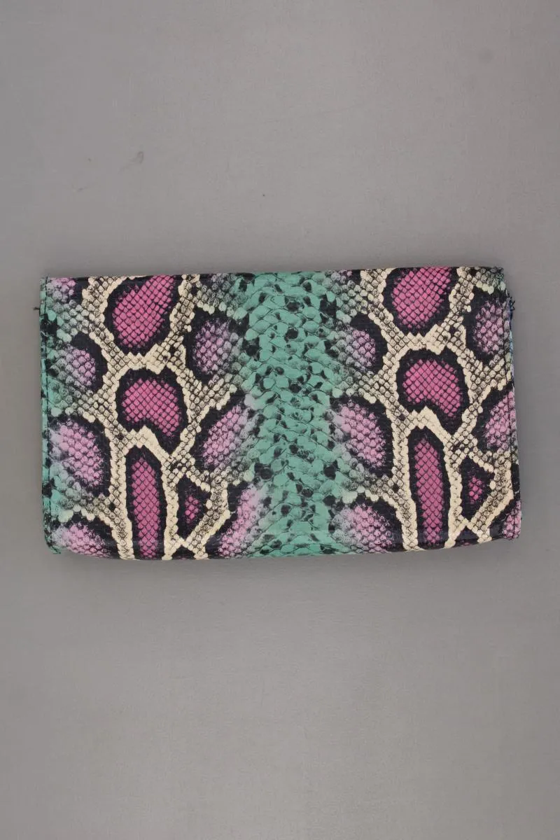 H&M Clutch mit Tierdruck mehrfarbig