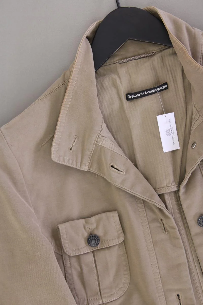 Drykorn Übergangsjacke Gr. 42 braun aus Baumwolle