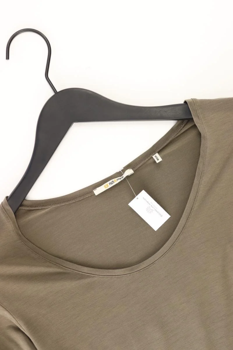 Rich&Royal Longsleeve-Shirt Gr. M Langarm braun aus Viskose