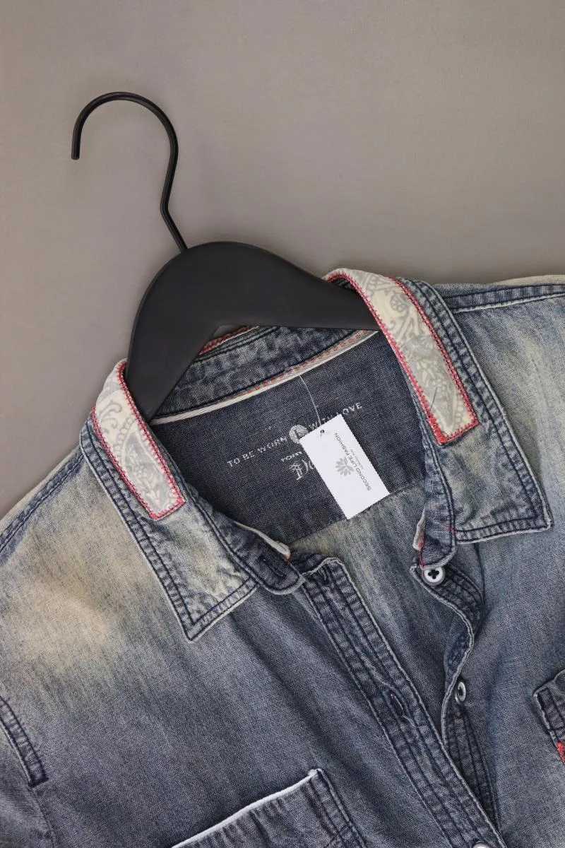 Tom Tailor (Denim) Jeanshemd für Herren Gr. L Langarm blau aus Baumwolle