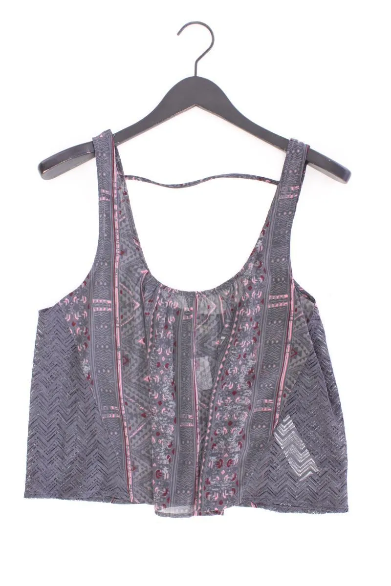 Hollister Trägertop Gr. M grau aus Polyester