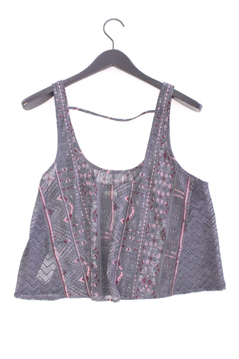Hollister Trägertop Gr. M grau aus Polyester