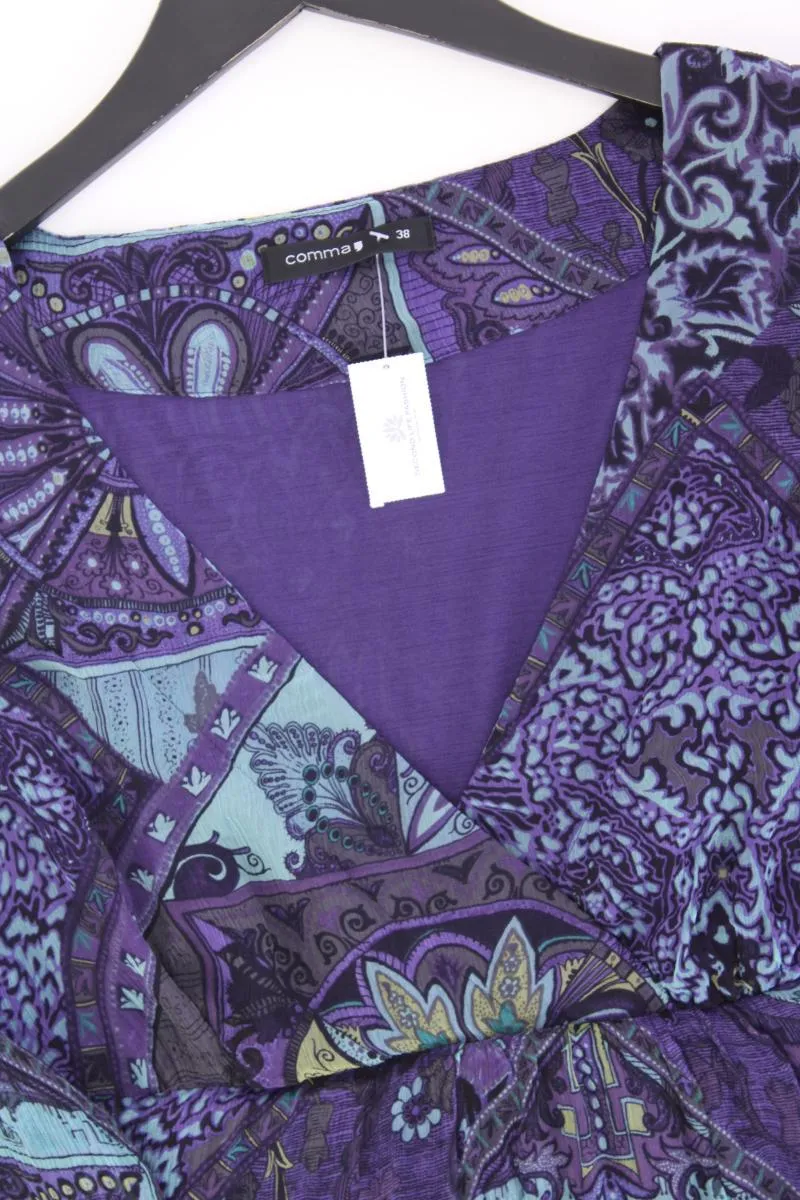 comma, Seidentunika Gr. 38 mit Blumenmuster 3/4 Ärmel lila