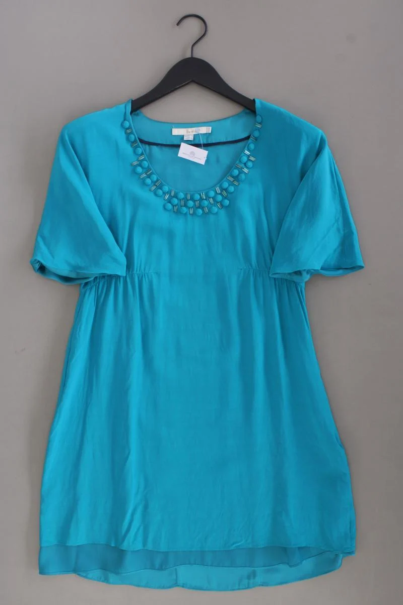 Boden Minikleid Tunika Gr. UK 12 (M) neuwertig Kurzarm türkis aus Viskose