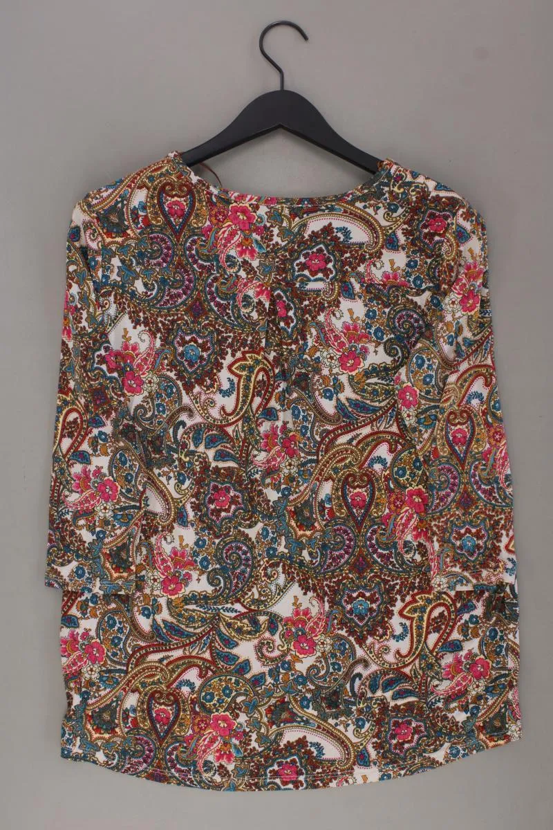 Esprit Shirt mit V-Ausschnitt Gr. L mit Paisleymuster neuwertig 3/4 Ärmel