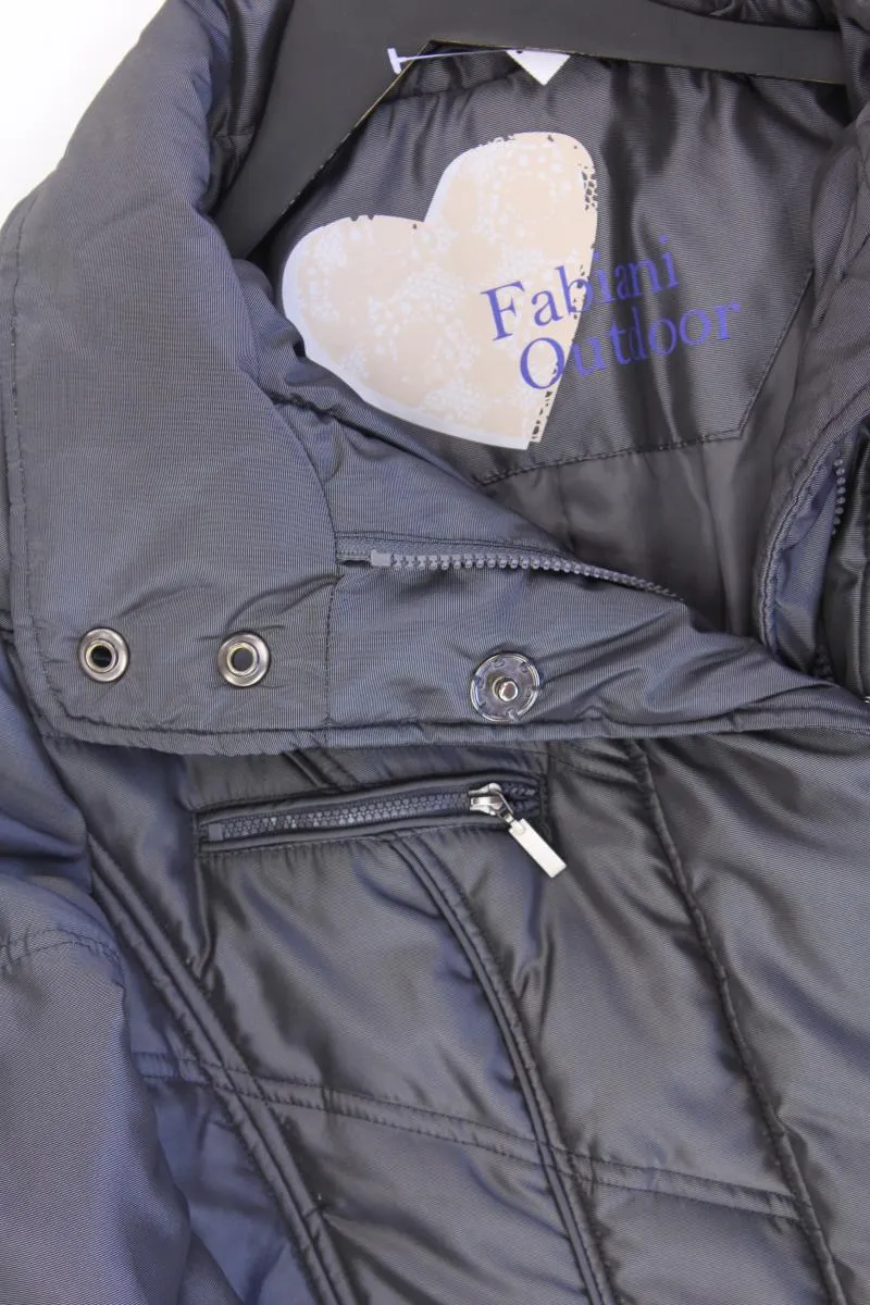 FABIANI Regular Mantel Gr. 42 neuwertig grau aus Polyester