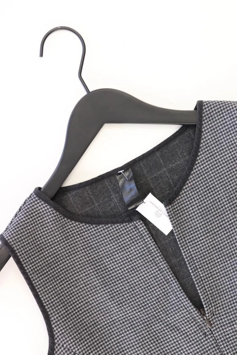 Loft Bleistiftkleid Gr. 38 hahnentritt mit Gürtel Ärmellos grau