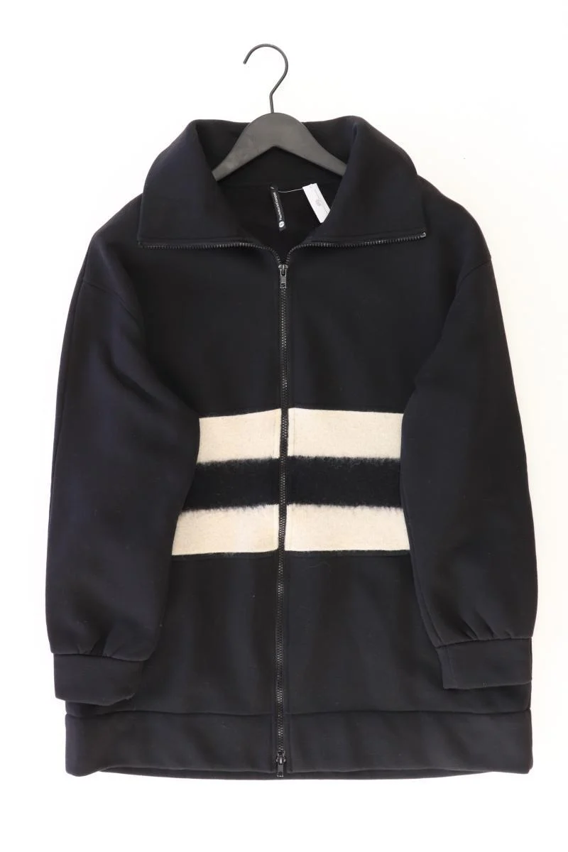 pier antonio gaspari Lange Jacke Gr. IT 46 (M) schwarz aus Baumwolle