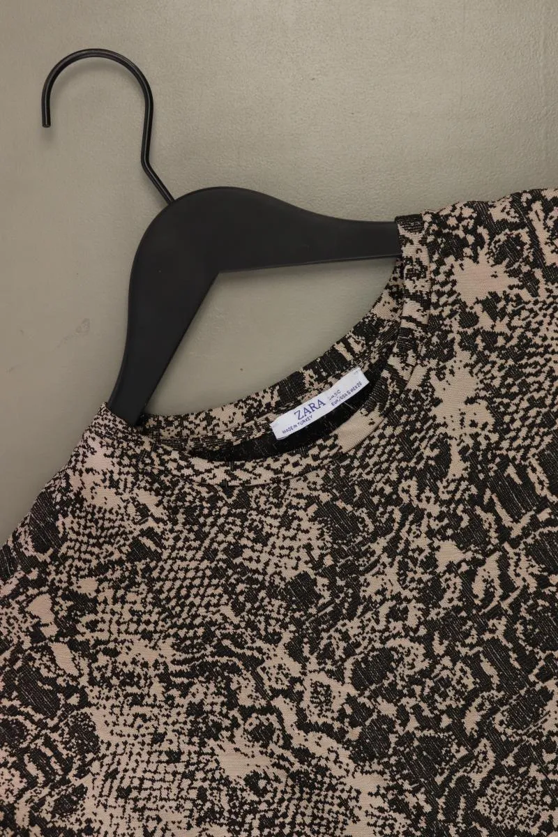 Zara Midikleid Gr. S 3/4 Ärmel braun aus Polyester