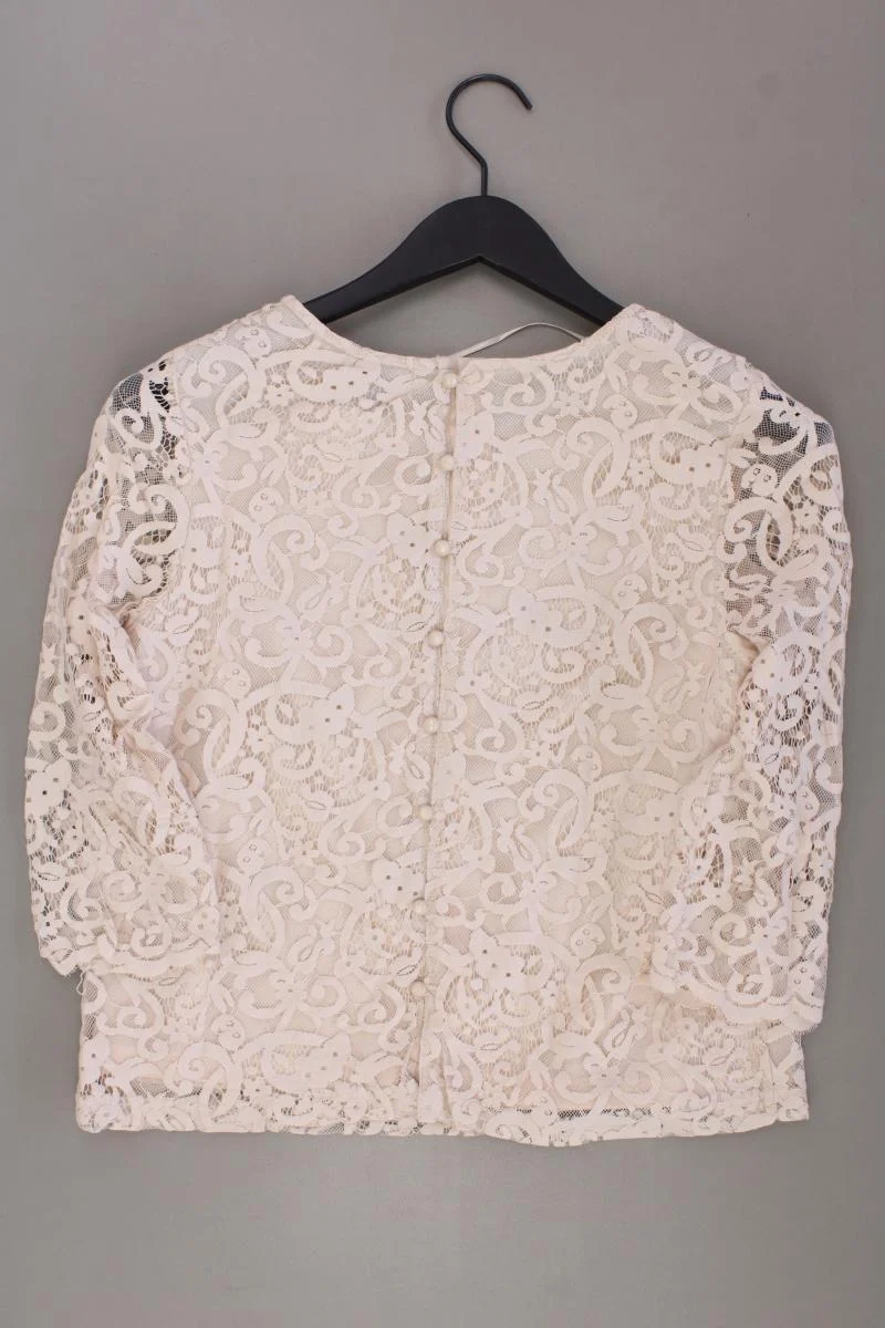Regular Shirt Gr. S neuwertig 3/4 Ärmel creme aus Baumwolle