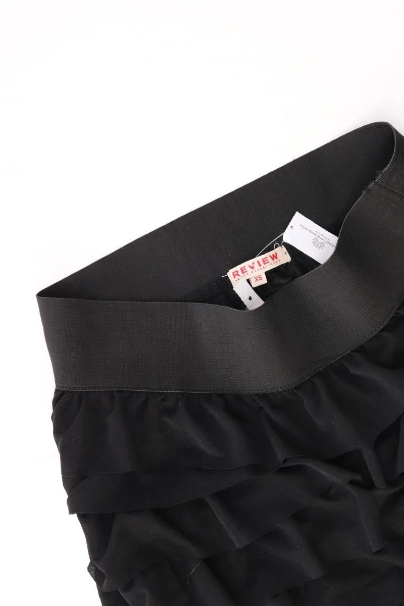 Review Kurzer Rock Gr. S neu mit Etikett schwarz aus Polyester