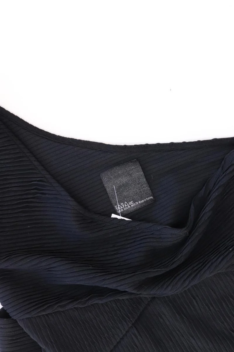 Zara One-Shoulder-Kleid Gr. M Kurzarm schwarz aus Polyester